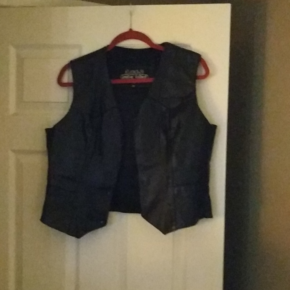 Leather vest